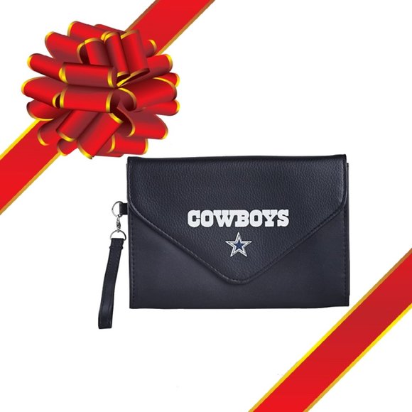 NFL Dallas Cowboys Wristlet, One Size, Black New - Picture 1 of 3